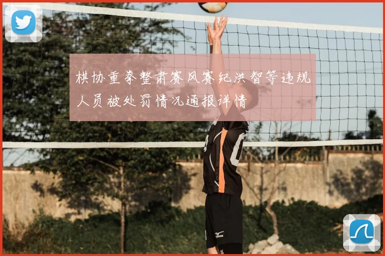 棋协重拳整肃赛风赛纪洪智等违规人员被处罚情况通报详情
